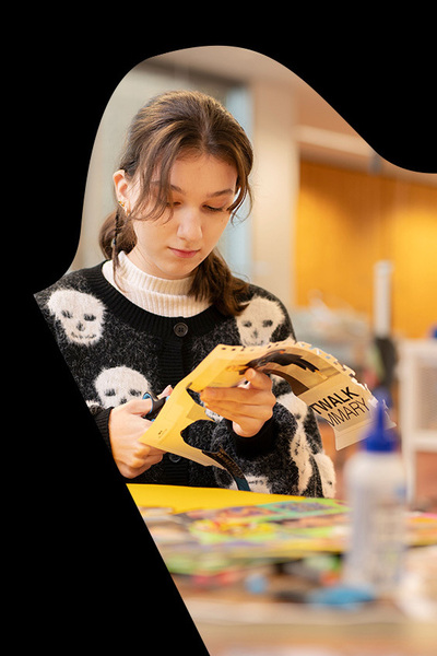 Student Fashion knipt foto uit voor inspiratie