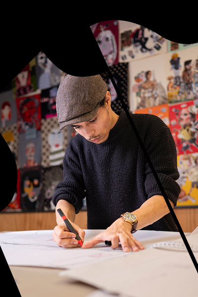 Student Fashion tekent ontwerp