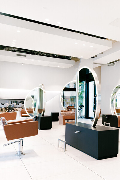 Interieur van kapsalon van Rob Peetoom