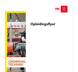 Eerste Monteur Vliegtuigonderhoud opleidingsflyer