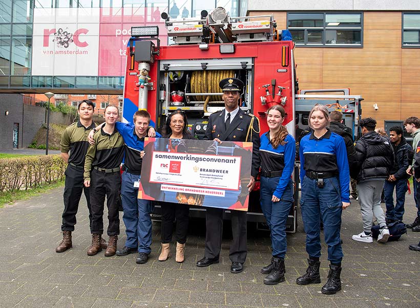 Start samenwerking ROC van Amsterdam en Brandweer Amsterdam-Amstelland